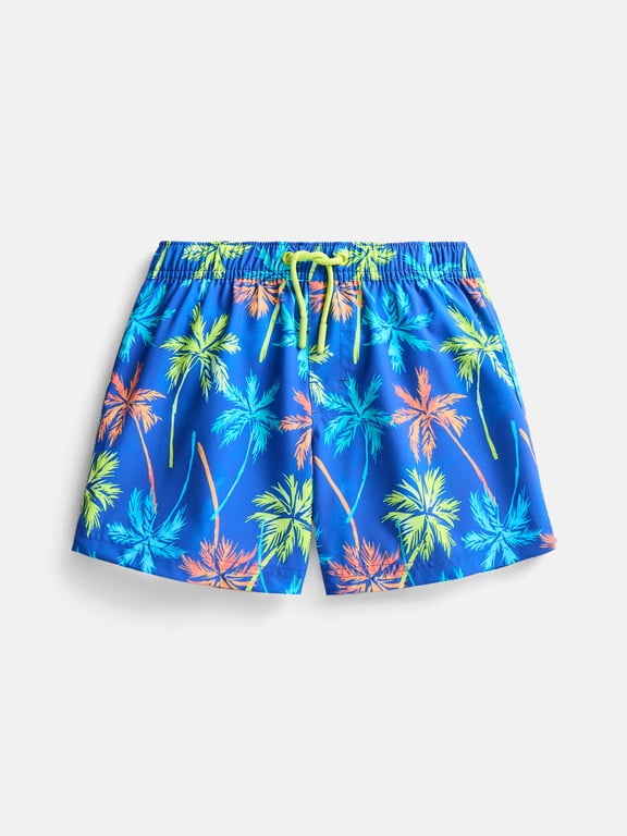 Boys Printed Swim Trunks, Sizes 4/5-18 & Husky