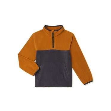 Wonder Nation Boys Quarter-Zip Jacket, Sizes 4-18 & Husky