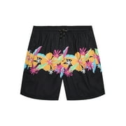Wonder Nation Boys Quick Dry Rigid Swim Trunks with UPF 50+, Sizes 4-18 & Husky