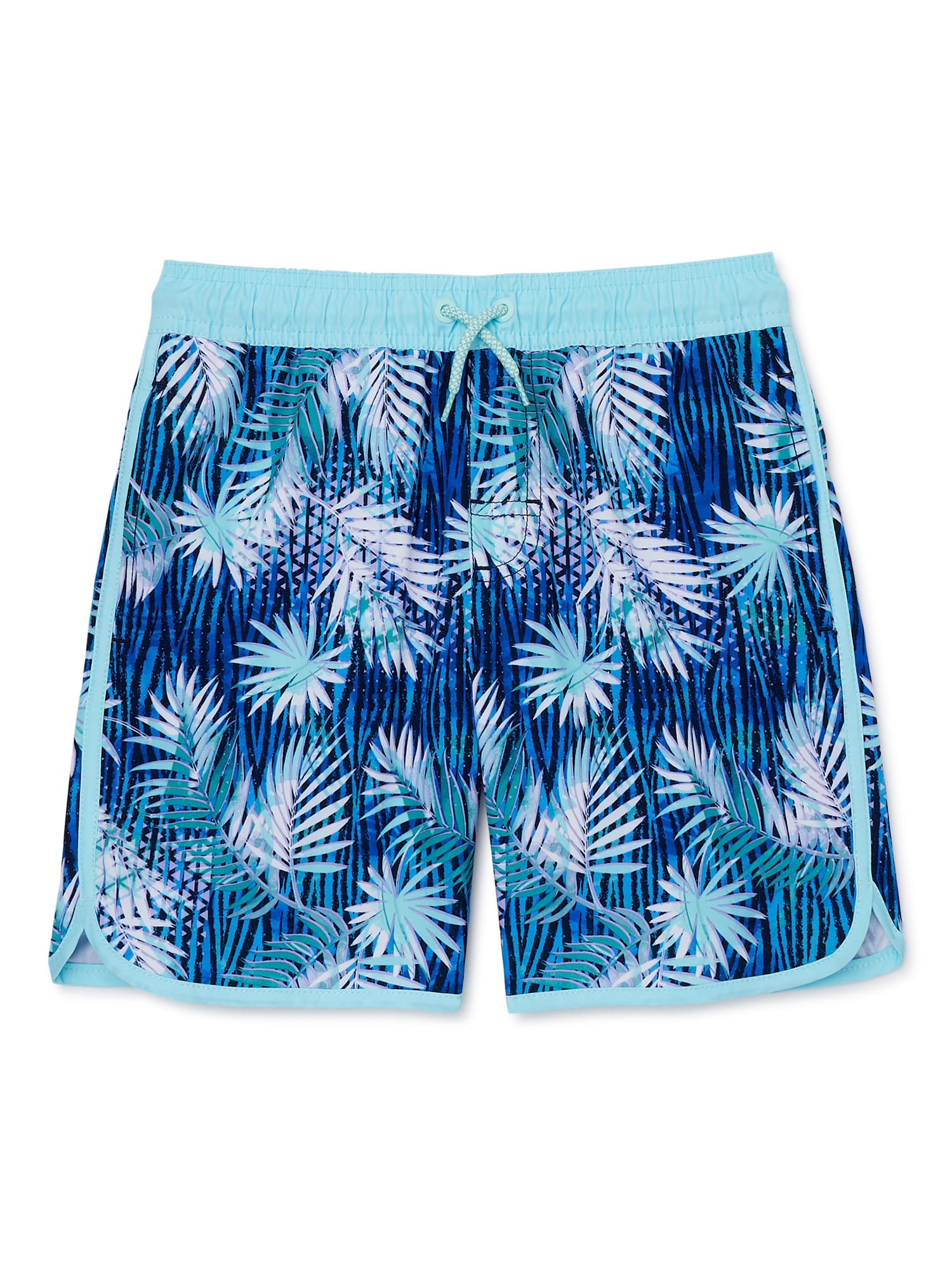 Wonder Nation Boys Quick Dry Swim Trunks, Sizes 4-18 Husky - Walmart.com