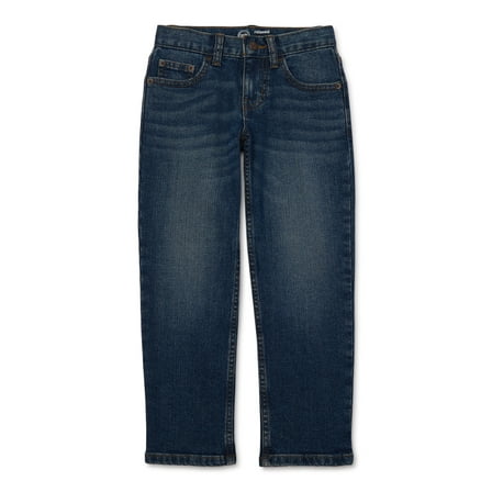 Wonder Nation Boys Relaxed Denim Jeans, Sizes 4-18, Slim & Husky