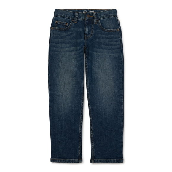 Wonder Nation Boys Relaxed Denim Jeans, Sizes 4-18, Slim & Husky