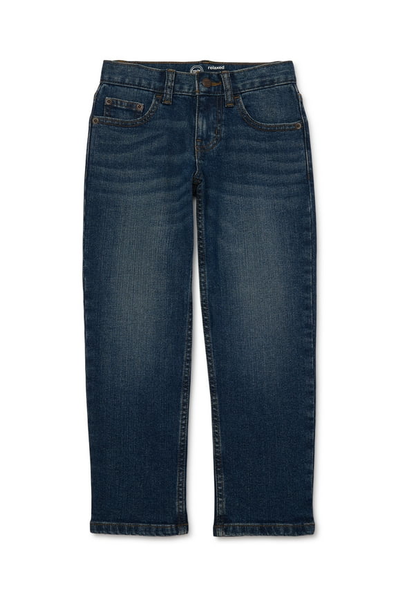 Boys Relaxed Denim Jeans, Sizes 4-18, Slim & Husky