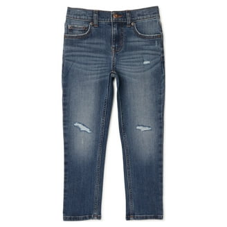 Wonder Nation Boys Rip & Repair Denim Jeans, 2 Pack, Sizes 4