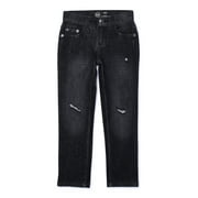 Wonder Nation Boys Rip & Repair Slim Fit Denim Jeans, Sizes 4-18 & Husky