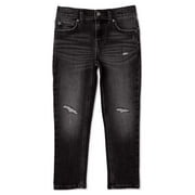 Wonder Nation Boys Rip & Repair Slim Fit Denim Jeans, Sizes 4-18 & Husky