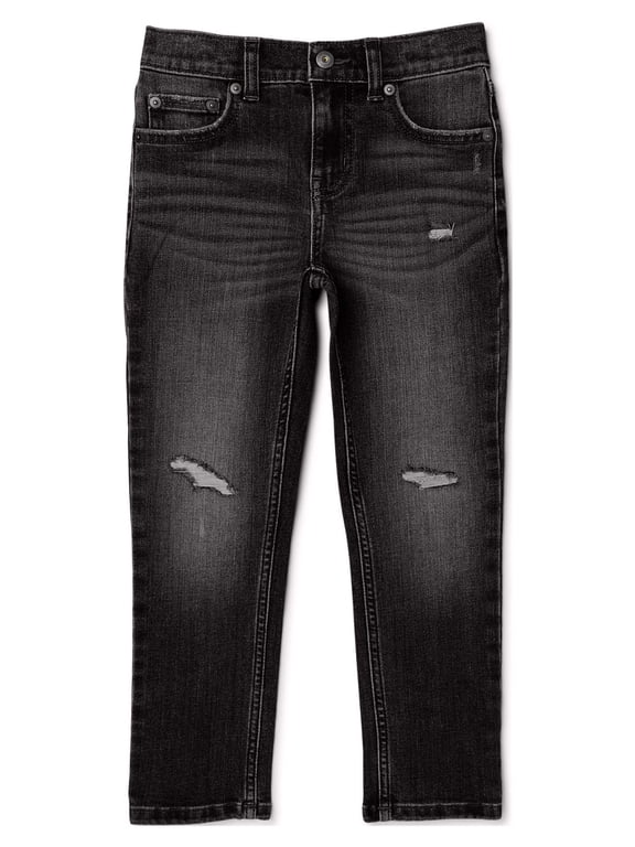 Boys Rip & Repair Slim Fit Denim Jeans, Sizes 4-18 & Husky