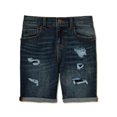 thumbnail image 1 of Wonder Nation Boys Rip and Repair Denim Shorts, Sizes 4-18 & Husky, 1 of 4