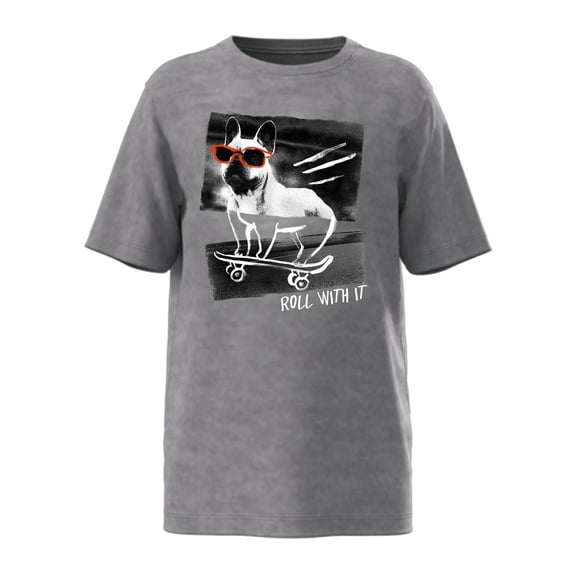 Wonder Nation, Boys' & Big Boys' Roll With It, Short Sleeve, Graphic T-Shirt, Sizes 4-18