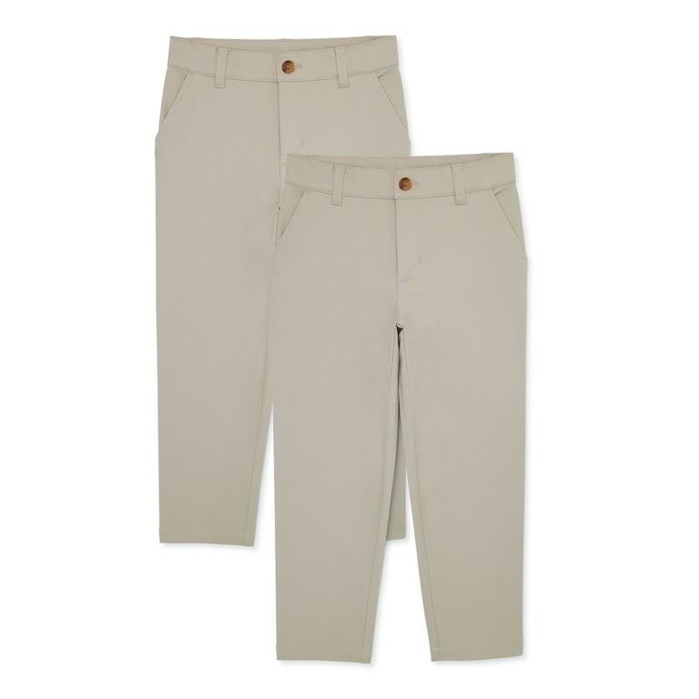 パンツ THE NEWHOUSE STANLEY PANT TNH24100-13 Wonder Nation Boys School Uniform Pants 2-Pack, Sizes 4-18