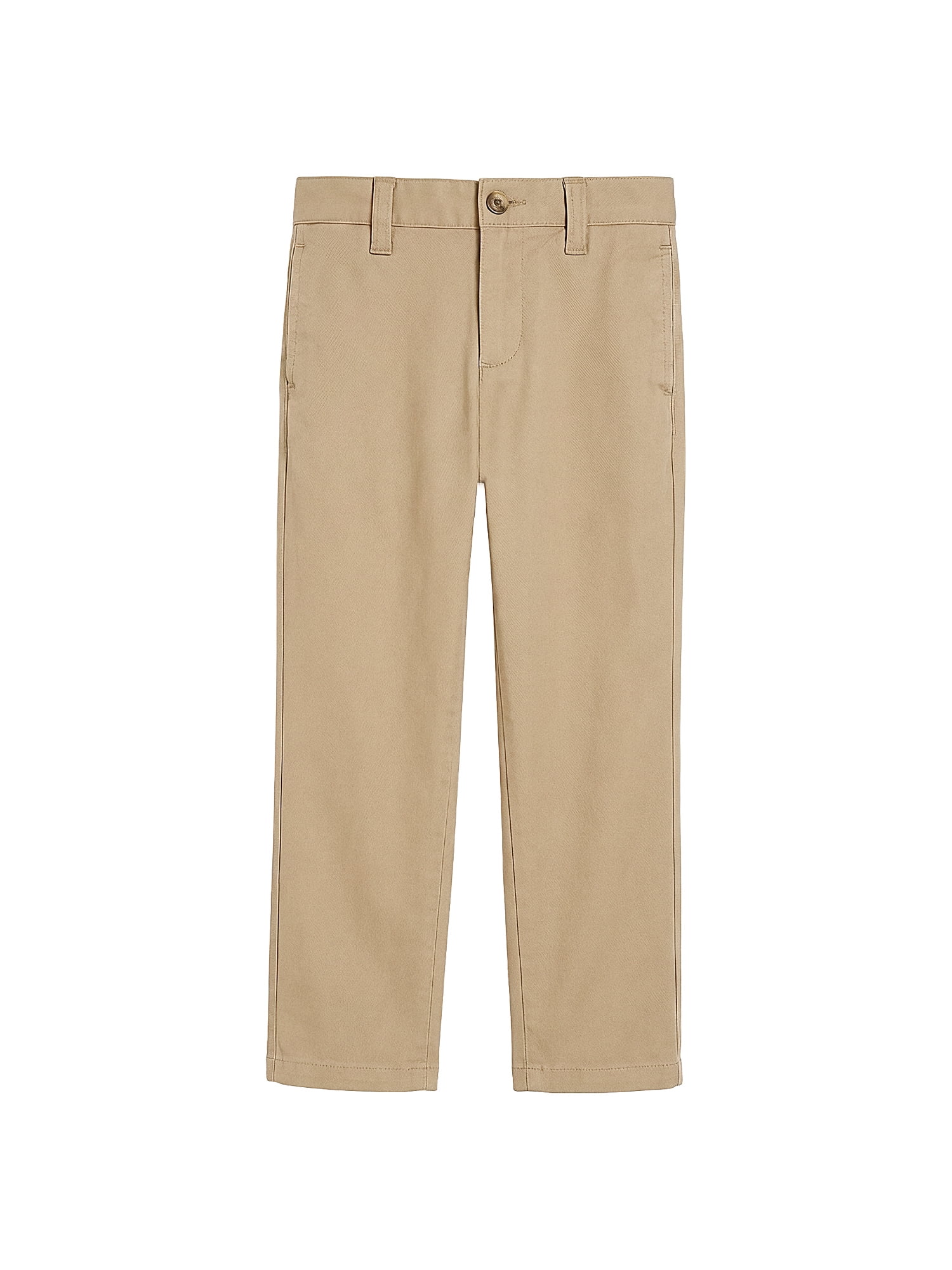Wonder Nation Boys School Uniform Flat Front Pants, Sizes 4-18 & Husky