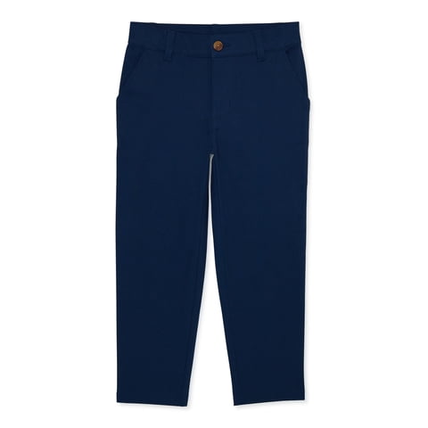 Boys School Uniform Flat Front Pants, Sizes 4-18, Slim & Husky