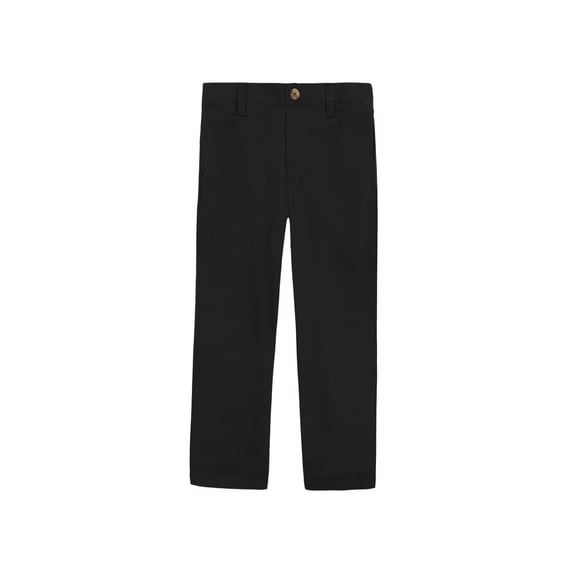 Wonder Nation Boys School Uniform Flat Front Performance Pants, Sizes 4-18 & Husky