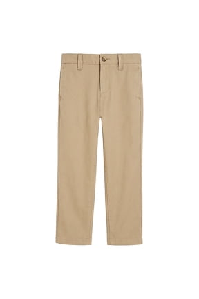 Boys School Uniform Flat Front Performance Pants, Sizes 4-18 & Husky