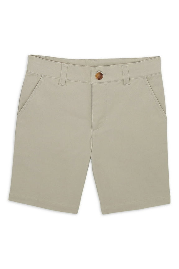 Boys School Uniform Flat Front Shorts, Sizes 4-18 & Husky