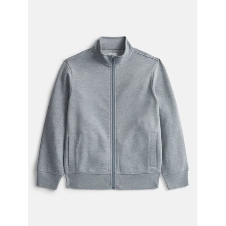 Wonder Nation Boys School Uniform Fleece Zip Up Jacket, Sizes 4-18