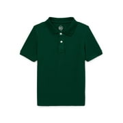 Wonder Nation Boys School Uniform Short Sleeve Polo, Sizes 4-18