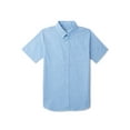 thumbnail image 1 of Wonder Nation Boys School Uniform Short Sleeve Button-Up Oxford Shirt, Sizes 4-18, 1 of 3