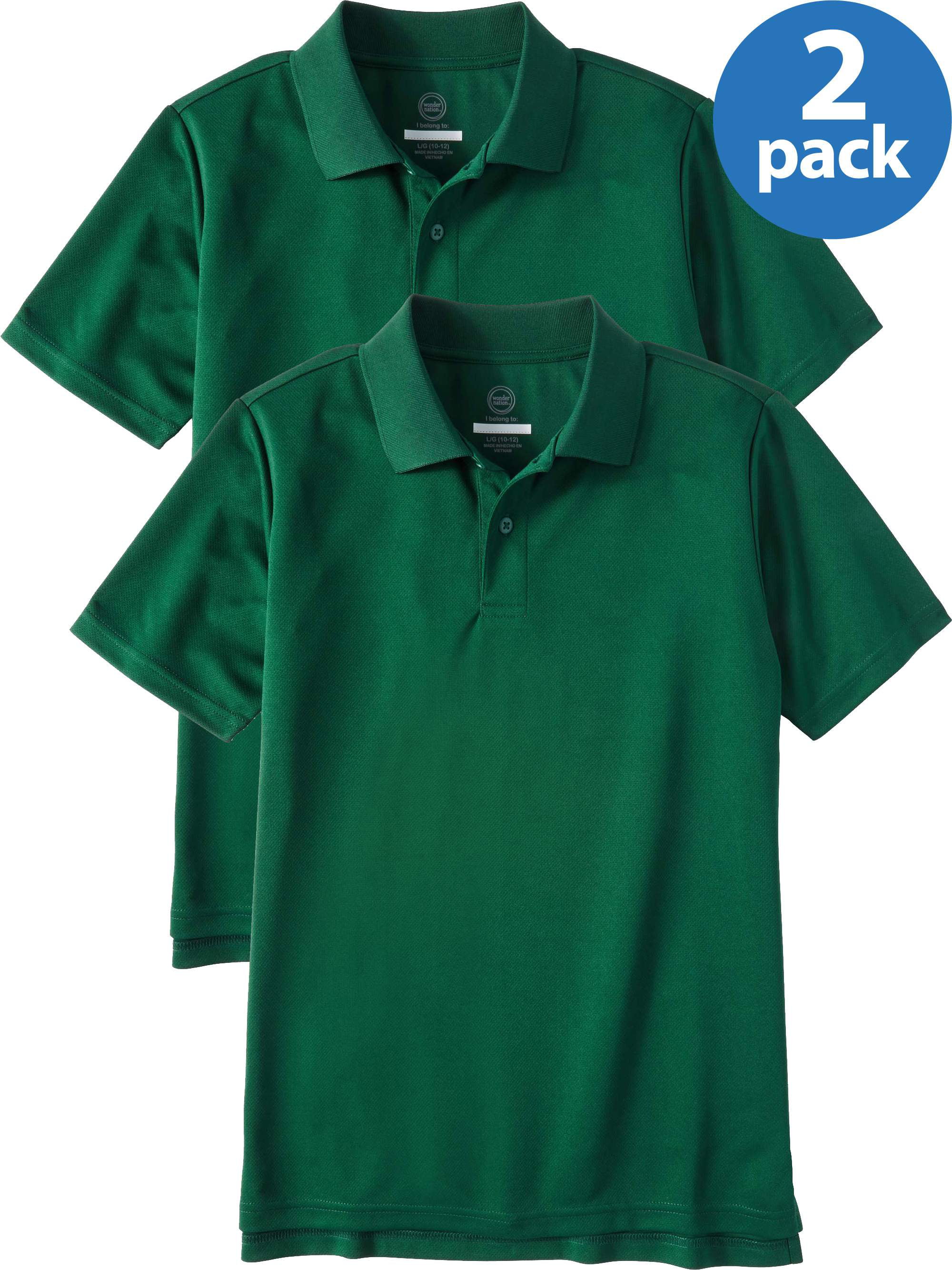 School Uniforms Boys and Mens Dri-Fit Performance Polo Shirt