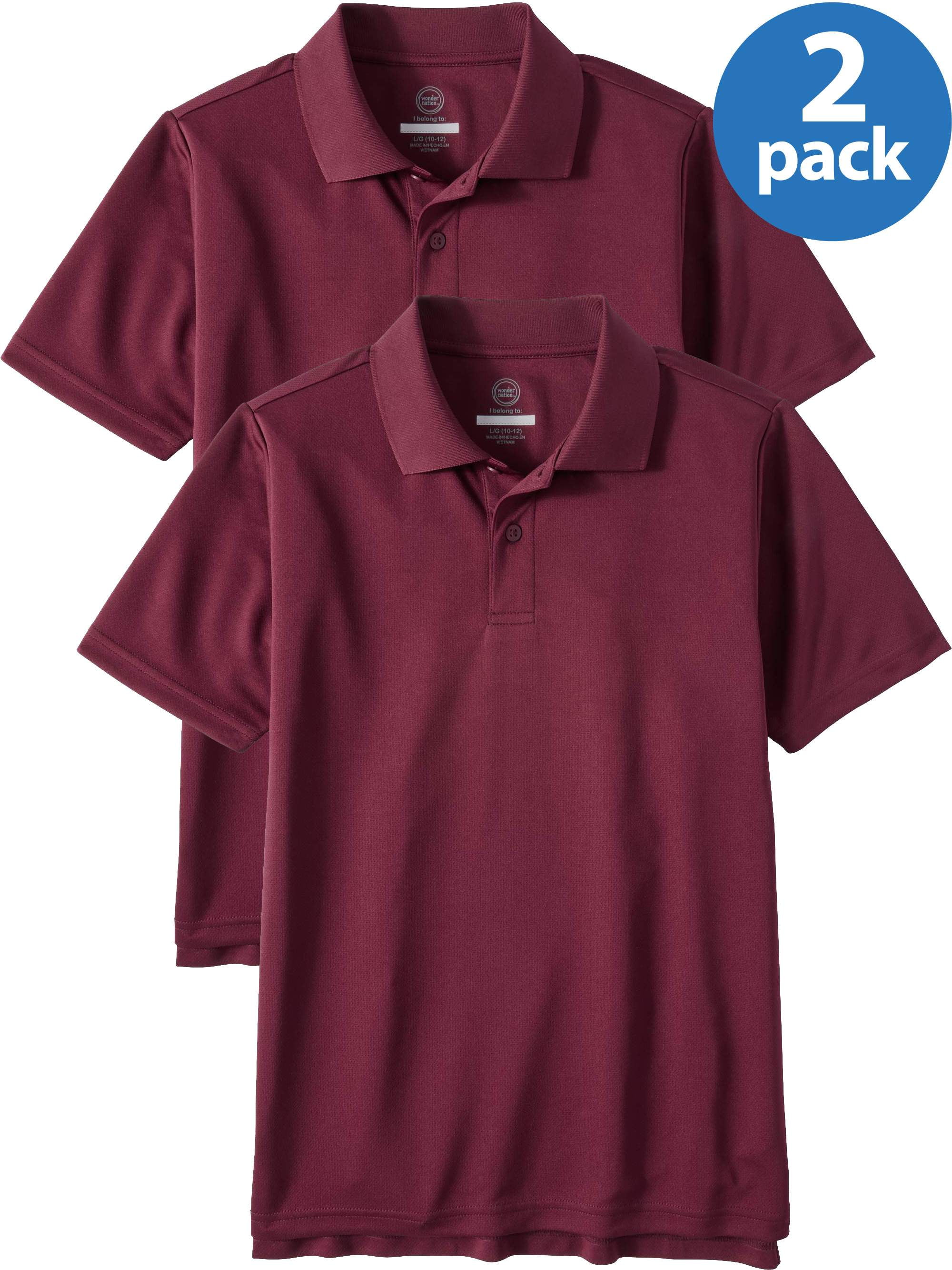 Wonder Nation Young Men's Short Sleeve Polo Shirt