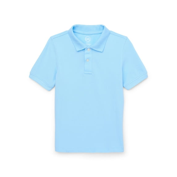 Wonder Nation Boys School Uniform Short Sleeve Polo, Sizes 4-18