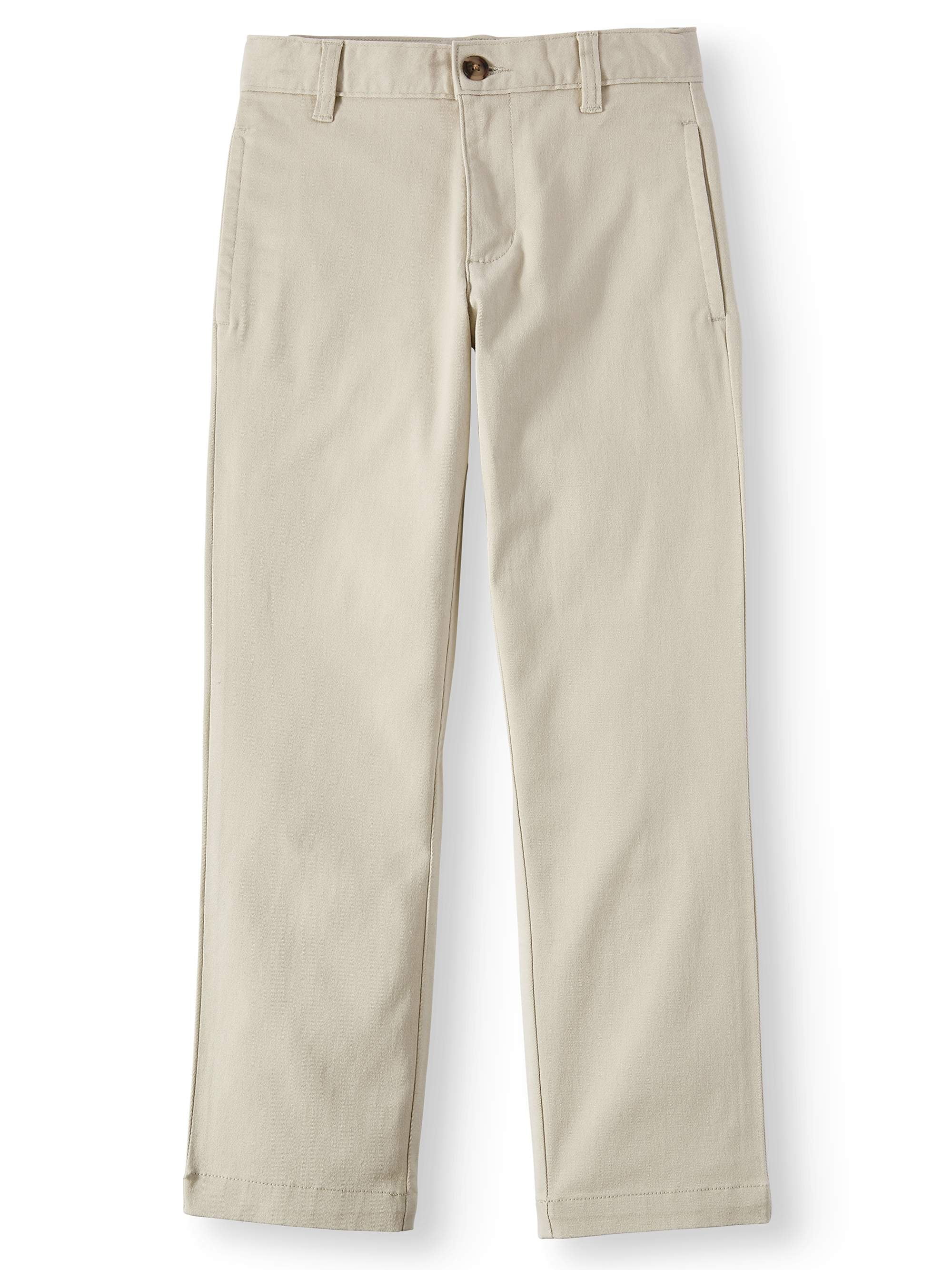 【WONDER WONDER】Nodi Back Pocket Wide Cotton Pants Wonder Nation Boys' Adjustable Waist School Uniform Chino