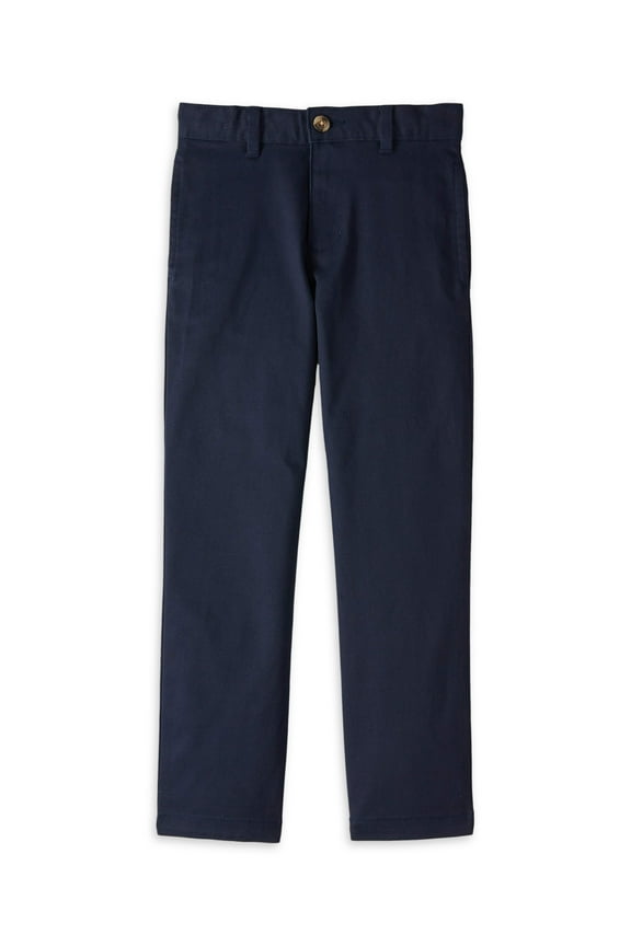 Boys' School Uniform Stretch Chino Pants, Sizes 4-18, Slim & Husky