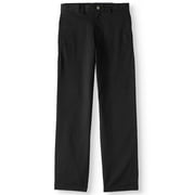 Wonder Nation Boys' School Uniform Stretch Chino Pants, Sizes 4-18, Slim & Husky