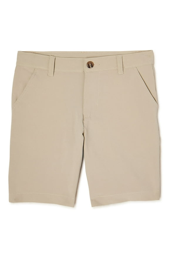 Boys School Uniform Stretch Performance Shorts, Sizes 4-18 & Husky