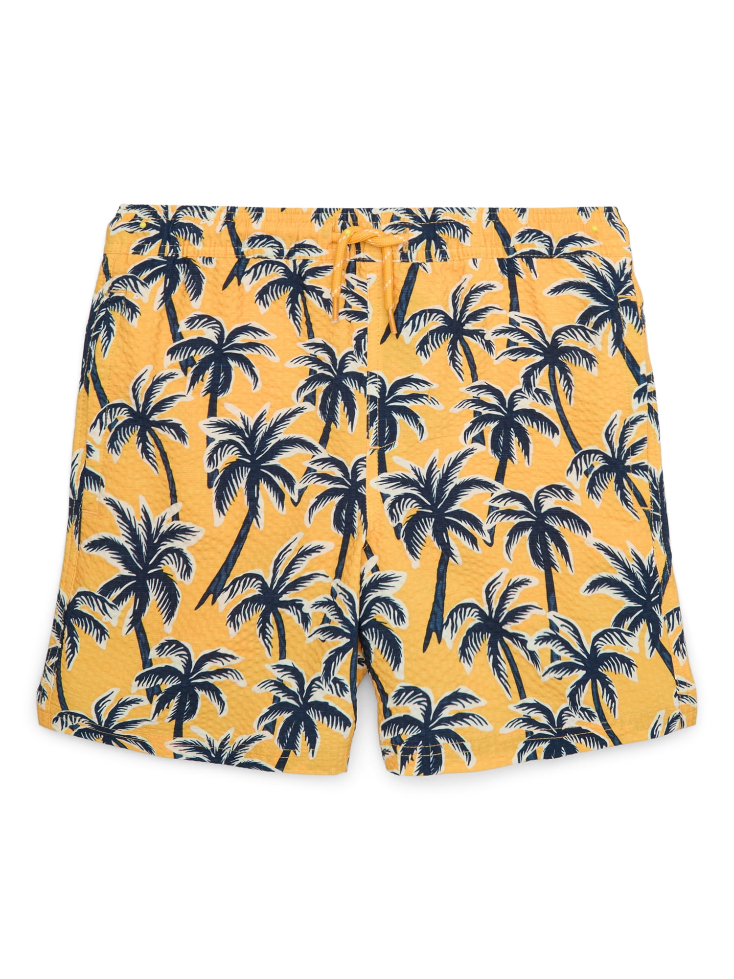 Wonder Nation Boy's Seersucker Swim Trunks with UPF 50 Protection