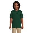 thumbnail image 1 of Wonder Nation Boys Short Sleeve Cotton Blend Polo Shirt, Sizes 4-18 & Husky, 1 of 5
