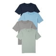 thumbnail image 1 of Wonder Nation Boys Short Sleeve Crewneck T-Shirt, 4-Pack, Sizes 4-18 & Husky, 1 of 1