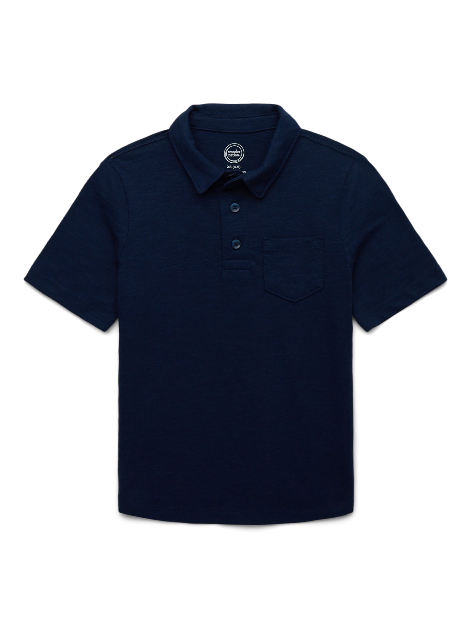 Wonder Nation Boys Short Sleeve Fashion Polo Shirt, Sizes 4-18 & Husky
