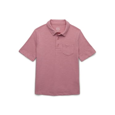 Wonder Nation Boys Short Sleeve Fashion Polo Shirt, Sizes 4-18 & Husky