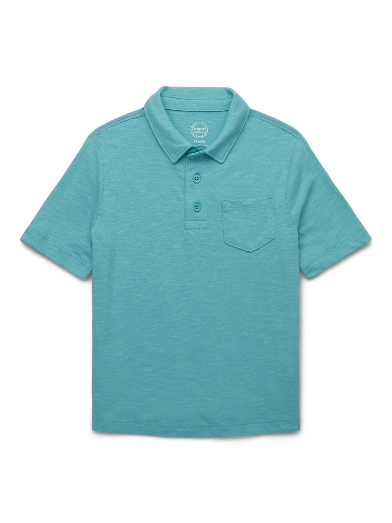 Wonder Nation Boys Short Sleeve Fashion Polo Shirt, Sizes 4-18 & Husky