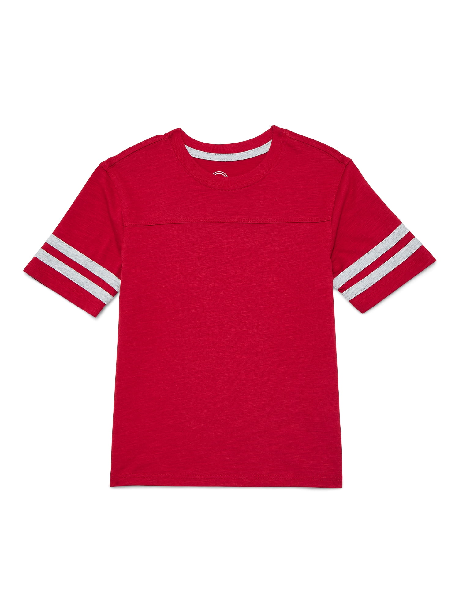 Wonder Nation Boys Football T-Shirt with Short Sleeves, Sizes 4-18 & Husky