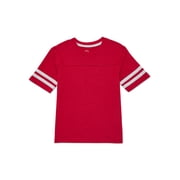Boys Football T-Shirt with Short Sleeves, Sizes 4-18 & Husky