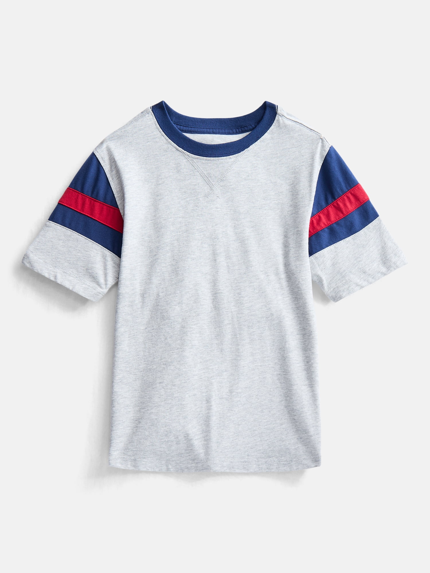 Wonder Nation Boys Football Tee with Short Sleeves, Sizes 4-18