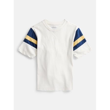 Wonder Nation Boys Football Tee with Short Sleeves, Sizes 4-18