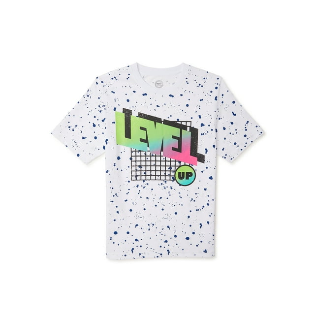 Wonder Nation Boys Short Sleeve Graphic T-Shirt, Sizes 4-18 & Husky