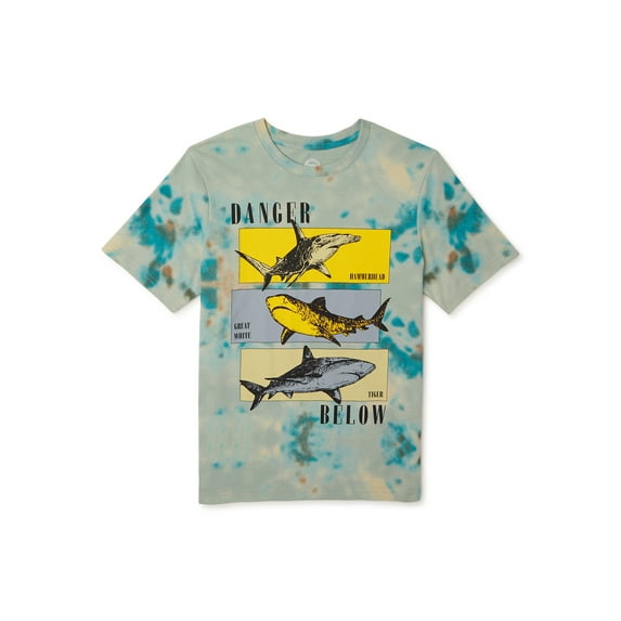 Wonder Nation Boys Short Sleeve Graphic T-Shirt, Sizes 4-18 & Husky