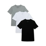 WONDER NATION Boys Short Sleeve Heavyweight Boxy T-Shirt, 3-Pack, Sizes 4-18 & Husky