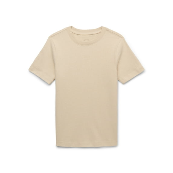 Wonder Nation Boys Short Sleeve Heavyweight Boxy T-Shirt, Sizes 4-18 & Husky