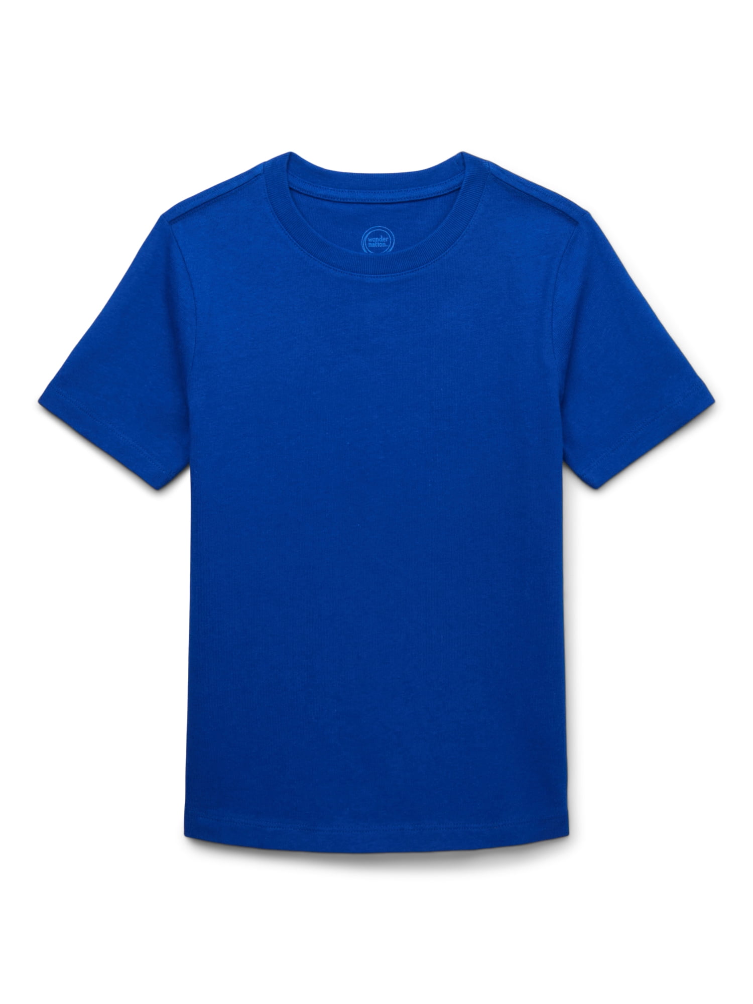 Wonder Nation Boys Short Sleeve Heavyweight Boxy T-Shirt, Sizes 4-18 & Husky