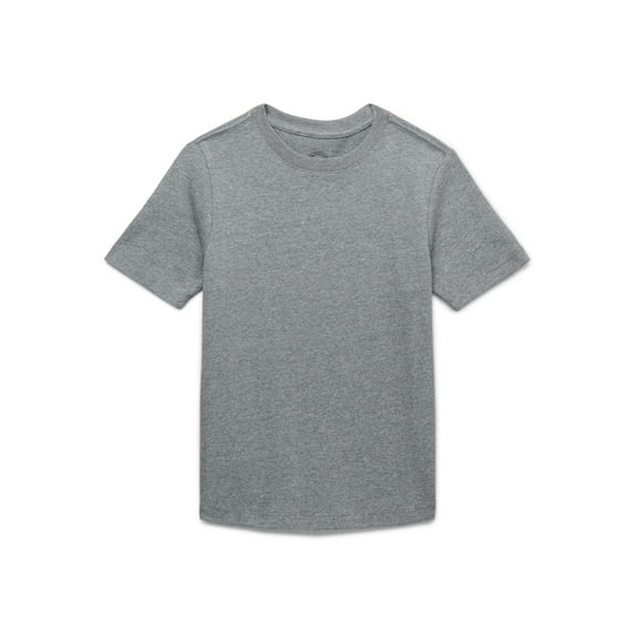 Wonder Nation Boys Short Sleeve Heavyweight Boxy T-Shirt, Sizes 4-18 & Husky