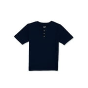 Wonder Nation Boys Short Sleeve Henley T-Shirt, Sizes 4-18