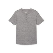 WONDER NATION Boys Short Sleeve Henley T-Shirt, Sizes 4-18