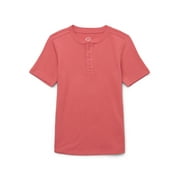 WONDER NATION Boys Short Sleeve Henley T-Shirt, Sizes 4-18