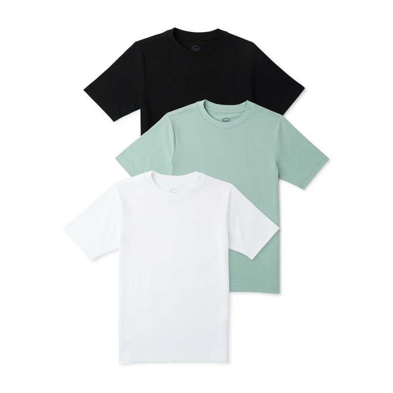 Wonder Nation Boys Short Sleeve Tough T-Shirt, 3-Pack, Sizes & - Walmart.com