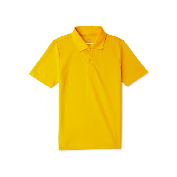 Wonder Nation Boys Short Sleeve Performance Polo, Sizes XS-XXL